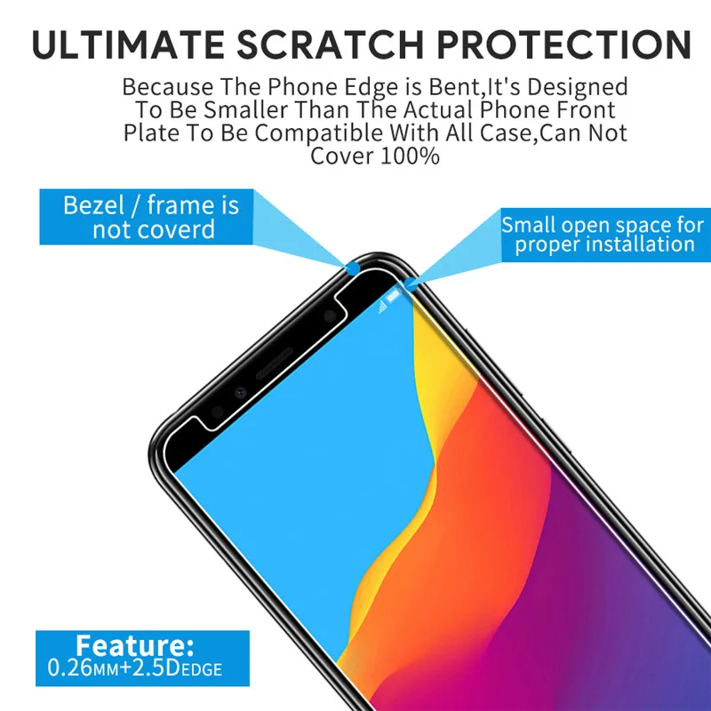 Закаленное стекло для Huawei Honor 7A 5 45 дюйма Защитная пленка экрана Pro 7 3 шт.|Защитные