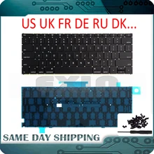 NEW A1534 Keyboard US UK English w Backlit French German Russian Danish Italian for MacBook Retina