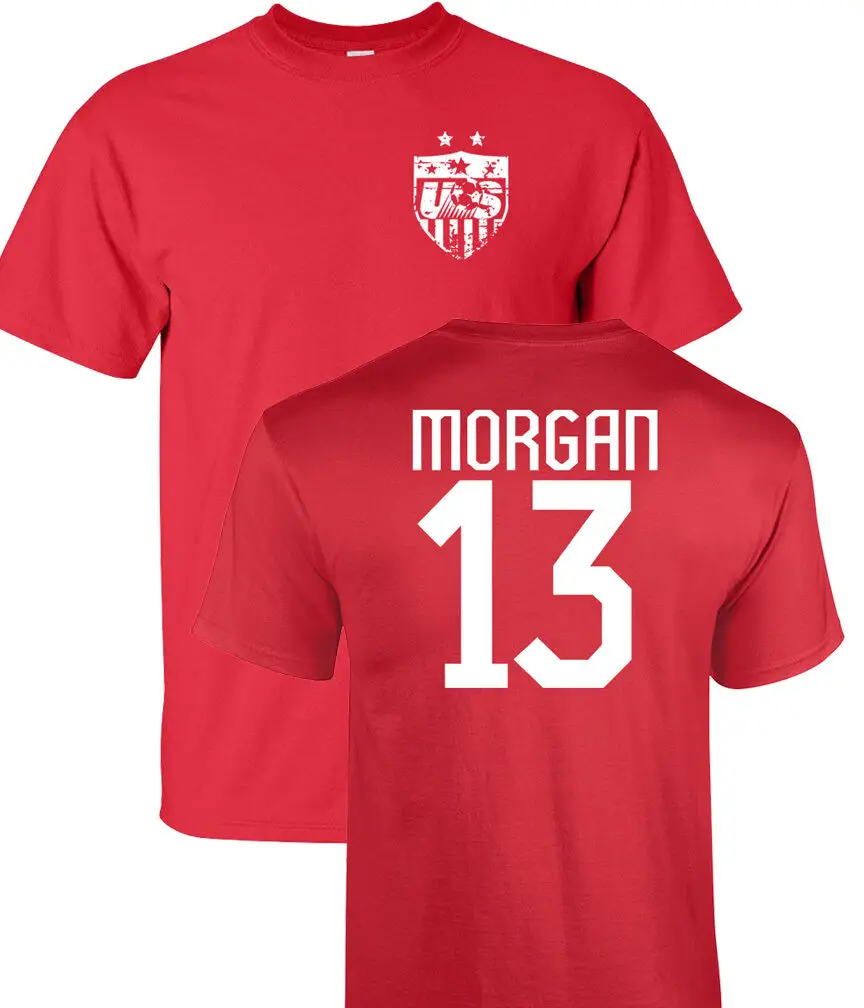

ALEX MORGAN United States Women's Soccer Team 2 Sides MEN'S Tee Shirt 1182