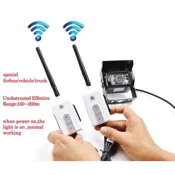 

2.4GHZ Wireless Truck Bus Camera Auto Reverse Backup Parking Camera 2.4G Wireless Transmitter and Receiver Back Rear View Camera