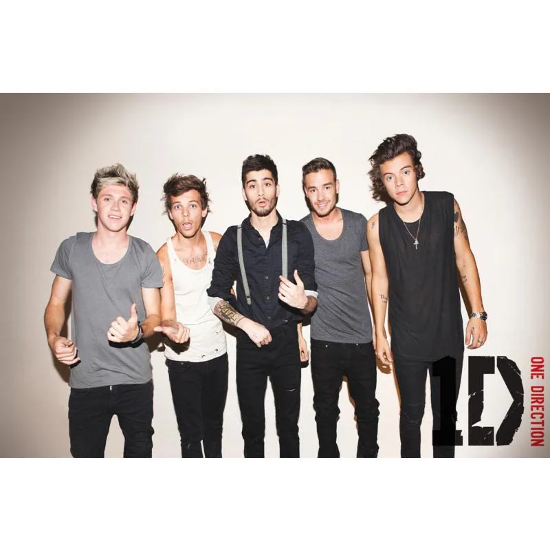 Домашний декор one direction холст ткань тканевый плакат изготовленный на заказ Печать