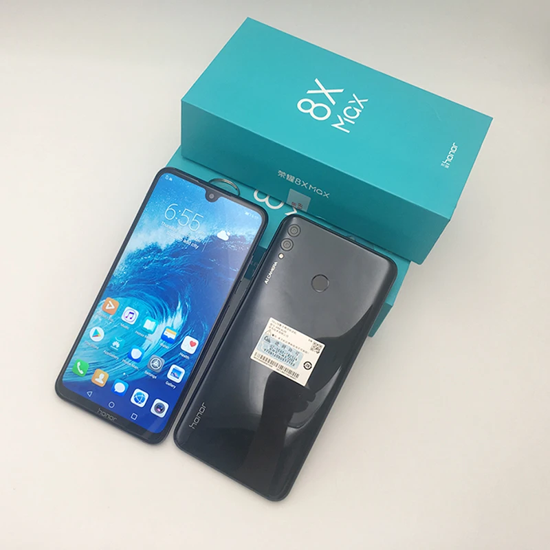 Honor 8X Max 4G/6G 64G/128G 7,12 ''FHD экран двойная задняя камера Восьмиядерный большой аккумулятор отпечаток пальца ID смартфон