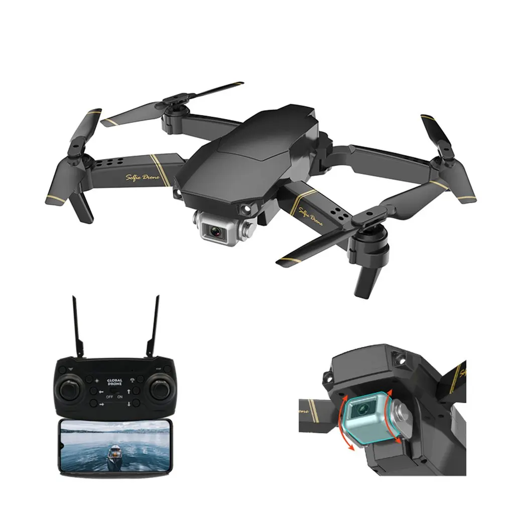 

GD89 WIFI FPV with 480P/1080P HD Camera 15 Minutes Flight Time Alitute Hold Mode Foldable Arm RC Drone Aircraft With Battery