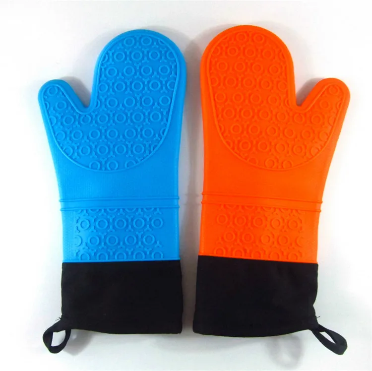 10 PCS Easy Wash Heat Thick Resistant Silicone Glove Cooking Baking BBQ Oven Pot Holder Mitt