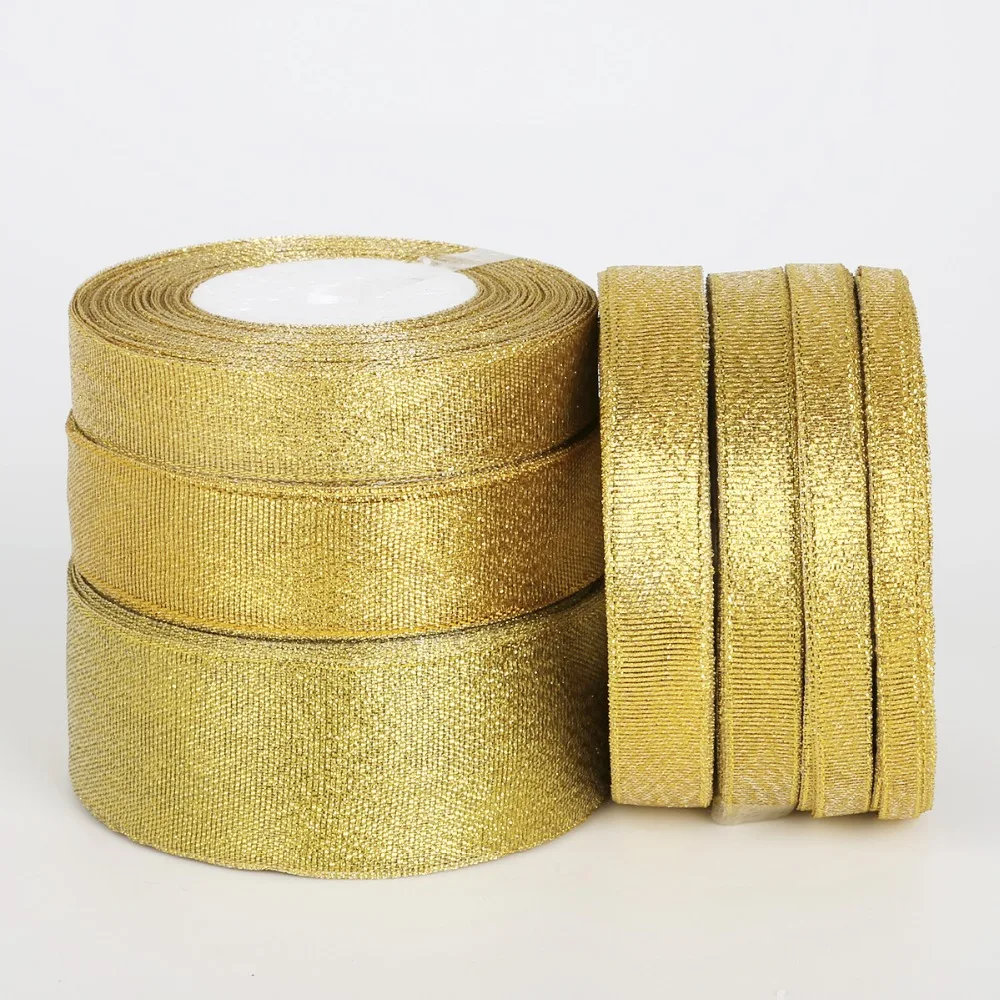 25 ярдов/партия металлический блеск|golden ribbon|ribbon metallicribbon ribbon |