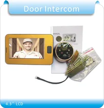 Video Doorbell System Door Intercom Phone 4.3 Inch Weatherproof Night Vision Outdoor Camera And Indoor Monitor Unit