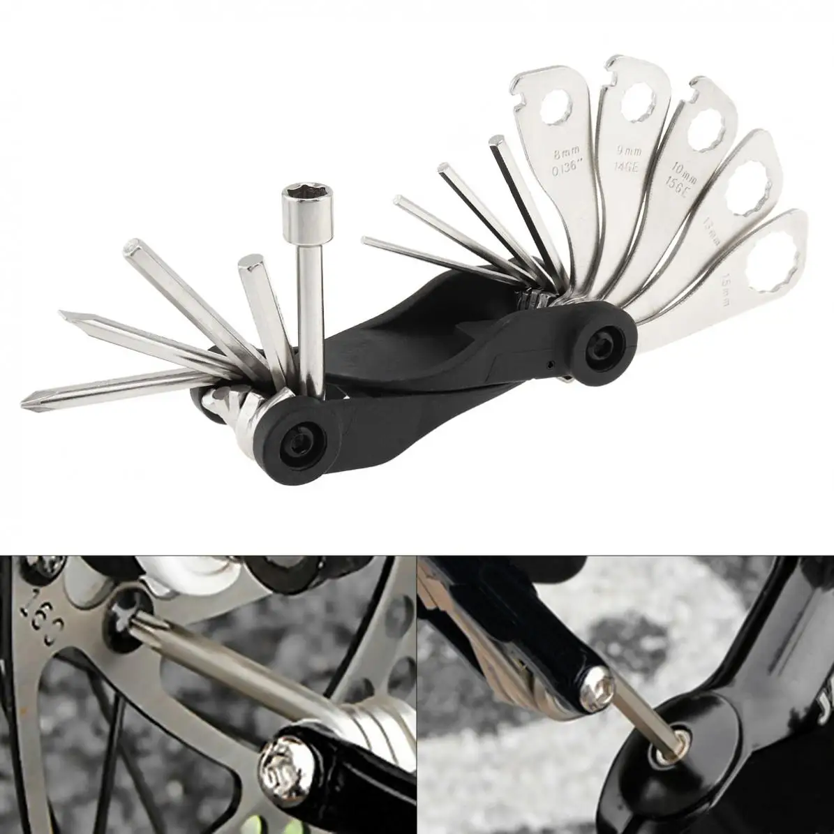 Fifteen In One Carbon Steel Split Type Portable Multifunctional Bicycle