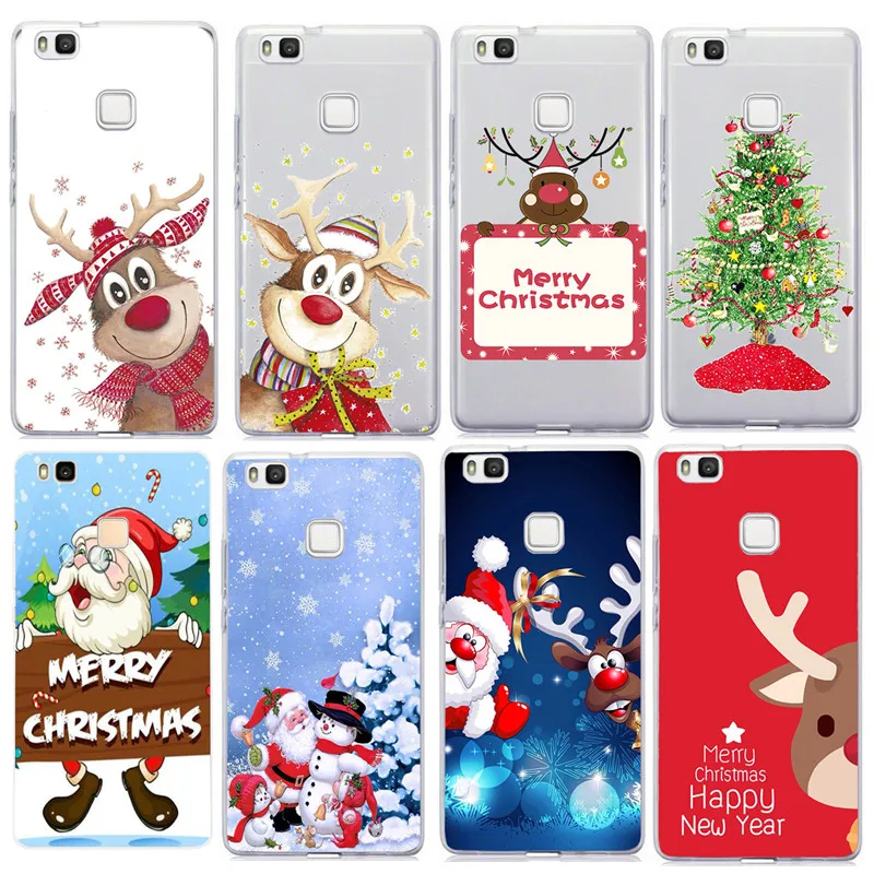 Soft Silicon Case for Huawei Honor 9 Lite For P8 lite 2017 P Smart Mate 10 P20 P9 Mini Phone Cases Christmas |