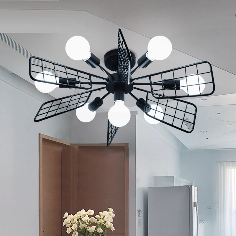 

Personalized led ceiling lamp simple modern creative living room lights restaurant bedroom 4/7/9 heads art lamps CL