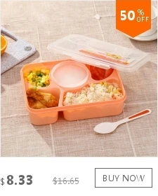 Креативный мультяшный детский Ланч-бокс Bento для детей, термос с подогревом, контейнер с 2 разделенными слоями пищи, кухонные обеденные инструменты