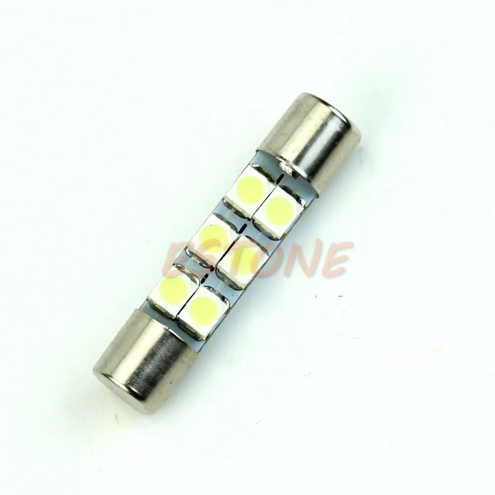2021 Новинка 1 шт. белая 3528 T6 6 SMD светодиодный лампы для автомобиля солнцезащитный