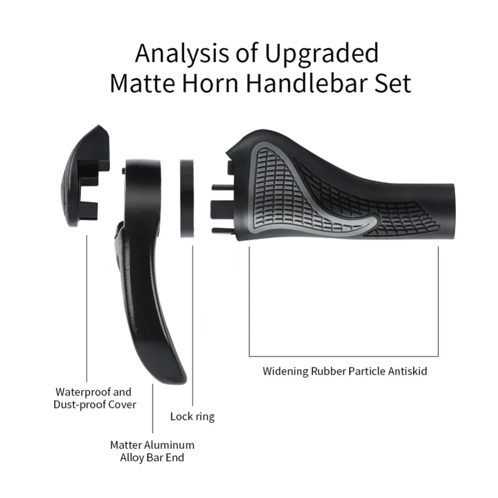 WEST BIKING велосипедные ручки, резиновый чехол, нескользящий MTB велосипедный руль, ручка из алюминиевого сплава, Аксессуары для велосипеда, велосипедные ручки