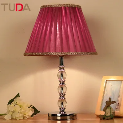 

TUDA 30X50cm Simple Modern Fashion Gift Table Lamp Bedroom Bedside Table Lamp Study Bedroom Crystal Table Lamp