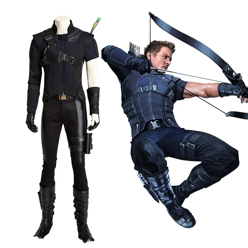 

New Captain America 3 Hawkeye Cosplay Costume Outfits Avengers Superhero Halloween Cosplay Costumes for Women/Men S-XXXL