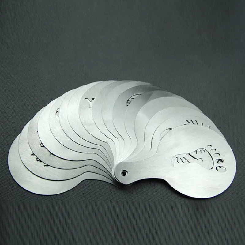16 шт./компл. Новая креативная алюминиевая модная форма для гирлянды необычная кофейная печатная форма, не пластик, высокое качество