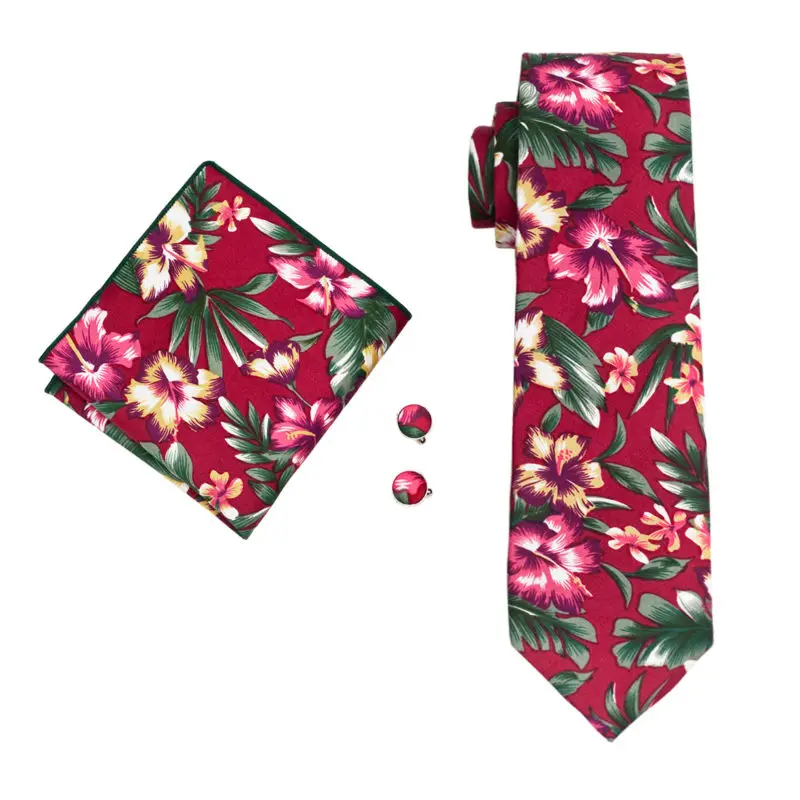 LS-1315 Для мужчин галстук Барри. ван бренд Desgn цветные хлопковые галстук Gravata Hanky запонки Галстуки для Для мужчин вечерние свадебные Бизнес