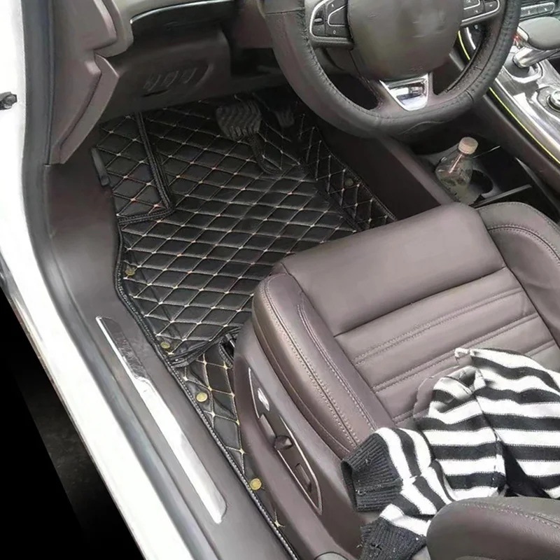 

lsrtw2017 leather car floor mat for renault fluence samsung sm3 2010 2011 2012 2013 2014 2015 2016 2017 2018 2019 rug carpet