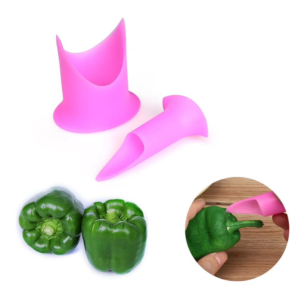 Random Color!! 2pcs/Set Pepper Seed Removing Coring Device Chili