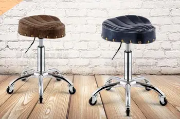 New style saddle chair. Barber shop hairdressing chair. Beauty stool lift explosion-proof tattoo technician chair.. gold euramerican style design hairdressing chair barber chair