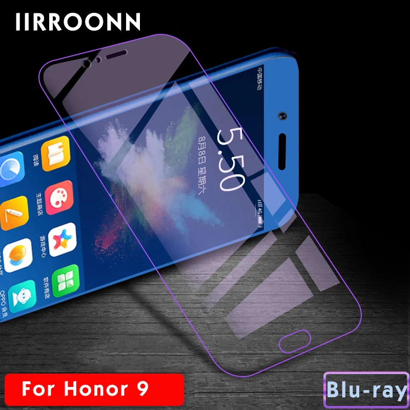 Матовая защитная пленка для экрана для huawei honor 9 lite из закаленного стекла для honor 9 lite 10 защитная пленка, стекло для honor 9 lite IIRROONN - Цвет: 9 Blu-ray