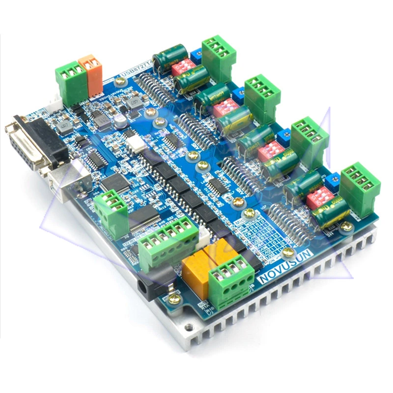 Бесплатная доставка 125 К USB Mach3 4 оси шаговый двигатель Drive карты ЧПУ контроллер с