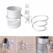 Экологичный алюминиевый держатель для фена, набор для ванной комнаты, настенный органайзер для хранения на полке для домашнего отеля