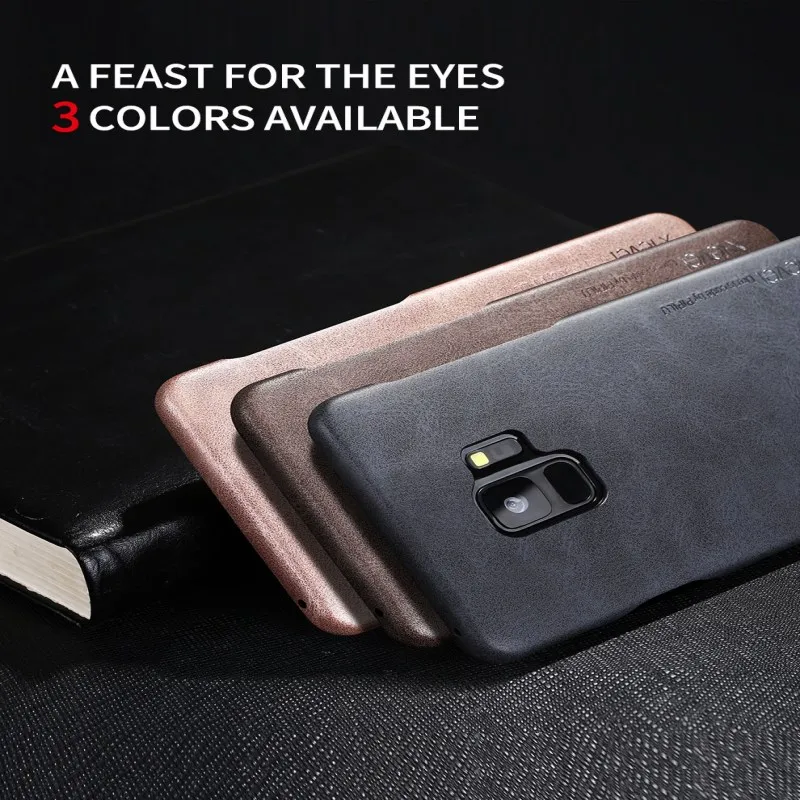

For Samsung Galaxy S9 S9 Plus S9+ Phone Case X-Level Luxury Vintage PU Leather Soft Mobile Phone Cover Case