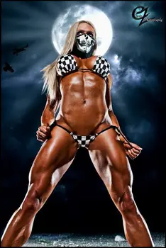 

034 Larissa Reis - Bodybuilder Fitness Model 14"x21" Poster