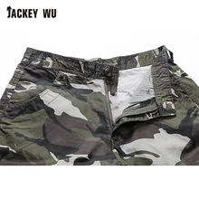JACKEYWU шорты мужские модные прямые повседневные камуфляжные шорты с большими карманами Бермуды Шорты Карго тактическая мужская одежда