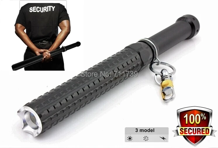 

ALONEFIRE CH9 CREE XP-E Q5 LED Private cars necessary security flashlight led Zoomable defense flashlight torch lamp for 1x18650