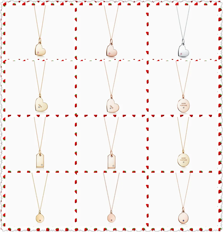 

SHINETUNG 1:1 S925 Sterling Silver Original TIFF Love Good Fortune Heart-Shaped Round Charms Necklace Women Fashion Jewelry