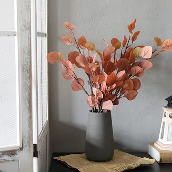 

Artificial Honeysuckle Mint Leaf Plants Plastic Ginkgo Leaves for Home Decoration Accessories Photography Decorative Leaves