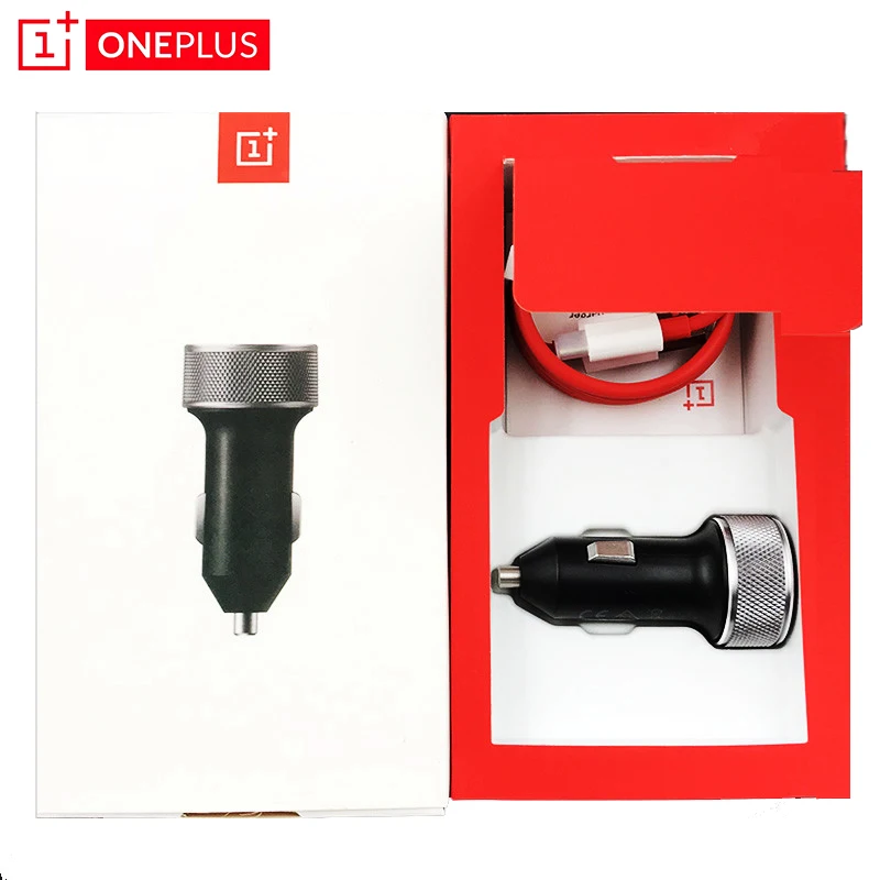 

ONEPLUS Dash Car Charger with 1m red round 1+ Dash type-c fast charge Quick charging For Oneplus 6T 6 5 3t 3 One plus sixT three