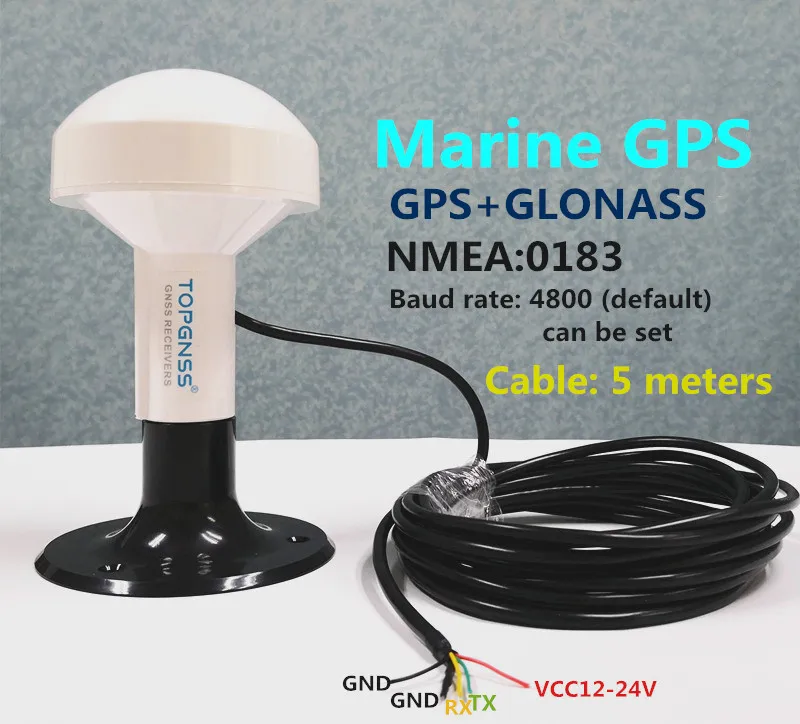 12 V UART ttl морской ресивер gps ГЛОНАСС QZSS антенна приемник модуля NMEA0183 Cable5m 4800 buad, высокое качество, продукт, пресс