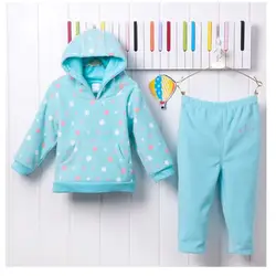 Комплекты одежды для маленьких девочек; модные милые высокого качества в горошек комплект для девочек наряд для маленьких детей костюм