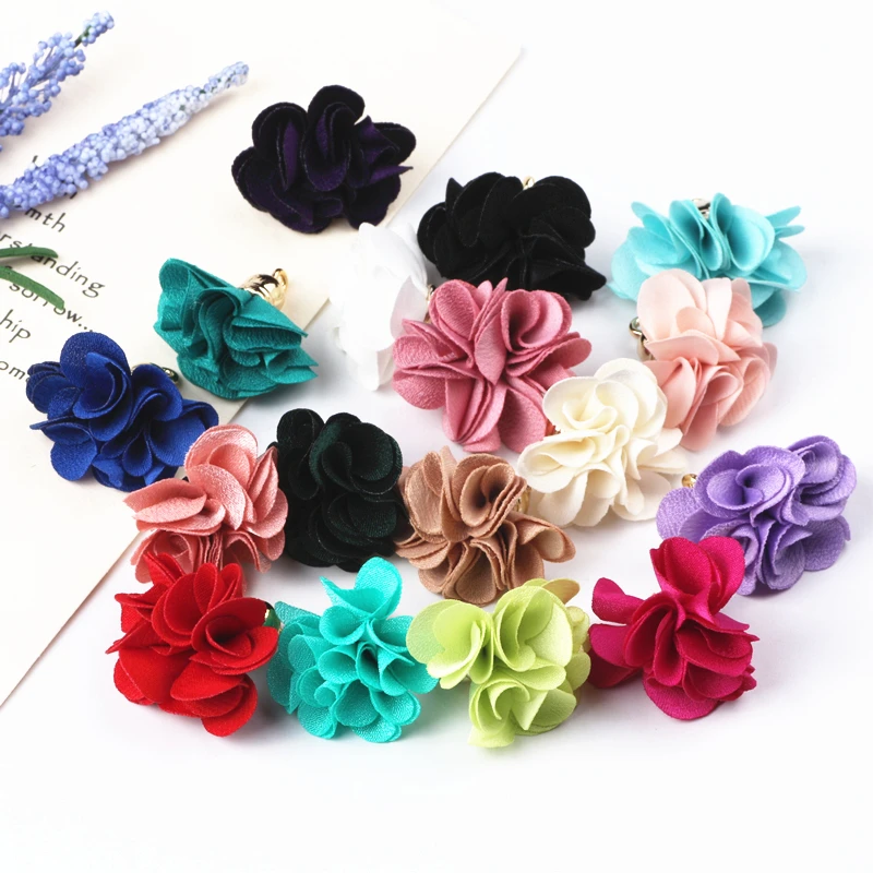10pcs Mix Color Fabric Flower Tassel Pendants For Keychain Cellphone Straps Jewelry Charms Pendants Diy Sewing Accessories 10pcs Mix Color Fabric Flower Tassel Pendants For Keychain Cellphone Straps Jewelry Charms Pendants Diy Sewing Accessories