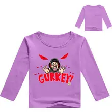 Одежда для Хэллоуина для детей от 2 до 16 лет, одежда с воронком и видением, FGTeeV футболка для мальчиков футболка для детей с рисунком Гурки топы с длинными рукавами для девочек