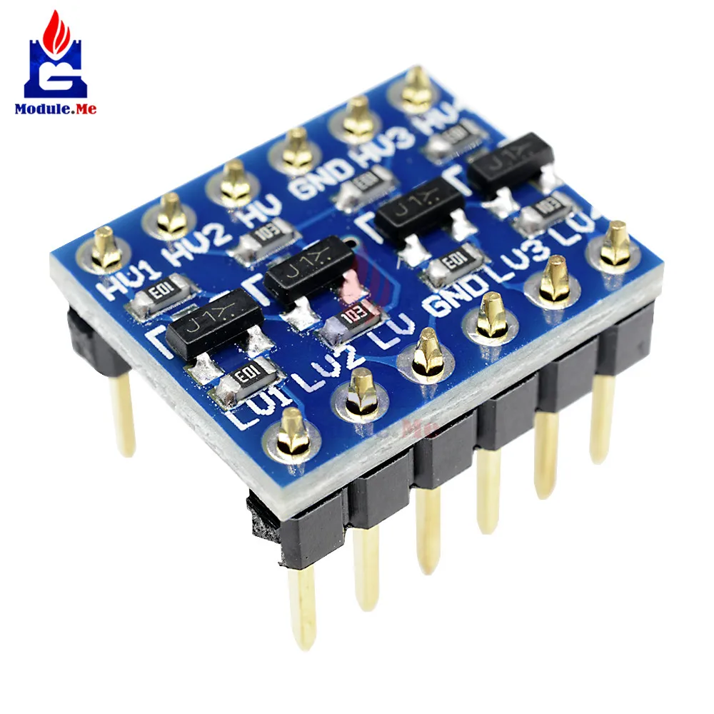 10PCS IIC I2C Logic Level Converter Bi Directional Board Module 5V 3.3V DC Module For Arduino