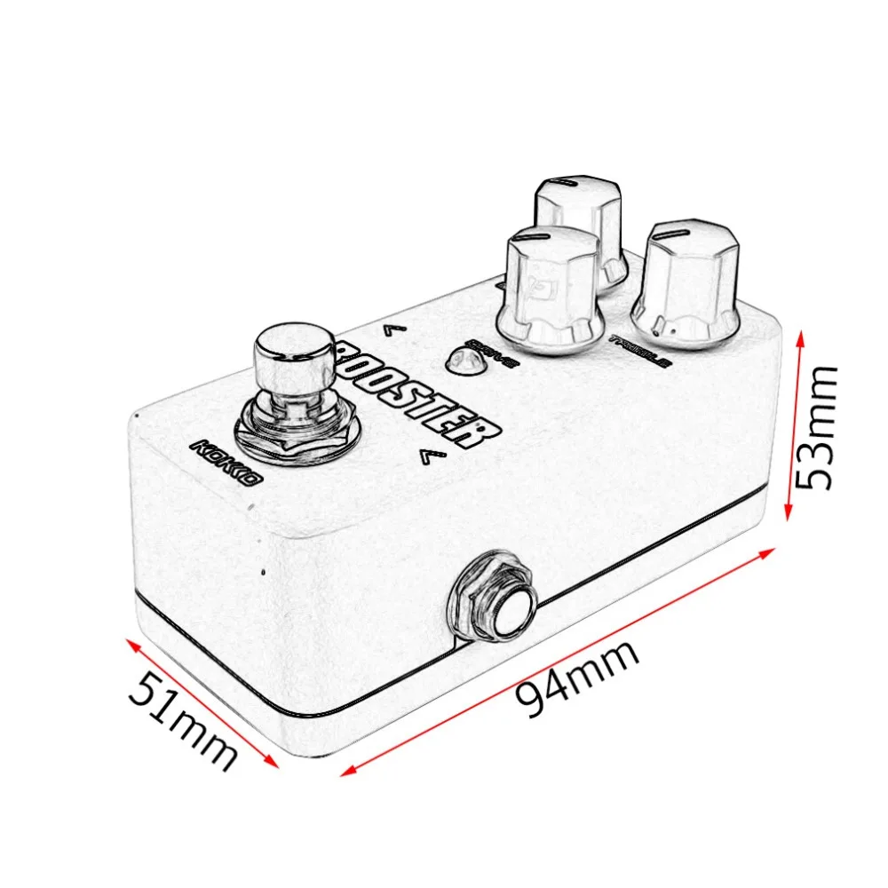 KOKKO FBS-2 Mini Overdrive Guitar Pedal efecto Guitarra Overdrive Booster tubo de alta potencia Guitarra dos segmentos EQ efecto dispositivo KOKKO FBS-2 Mini Overdrive Guitar Pedal efecto Guitarra Overdrive Booster tubo de alta potencia Guitarra dos segmentos EQ efecto dispositivo