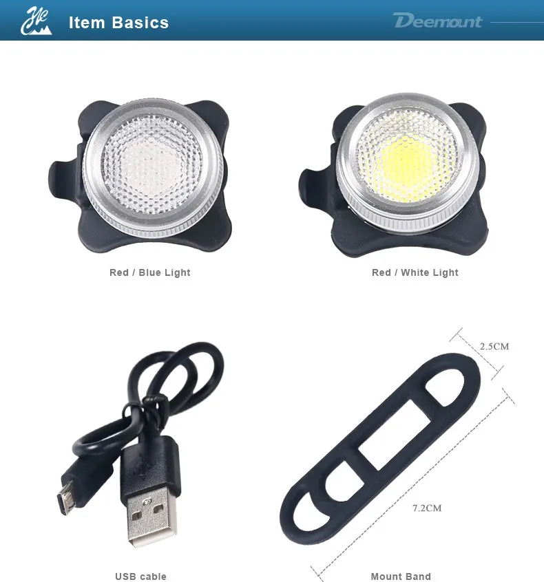 Perfect Bicycle Rear Light Dual Double Colors in 1 Lamp USB Rechargeable COB LED Bike Tail Safety Warning Lantern Red White or Red Blue 4 Perfect Bicycle Rear Light Dual Double Colors in 1 Lamp USB Rechargeable COB LED Bike Tail Safety Warning Lantern Red White or Red Blue 4