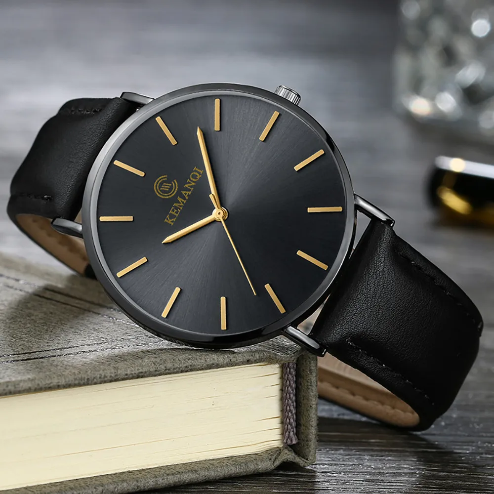 6,5 мм ультра-тонкие мужские часы новые модные часы простые деловые мужские кварцевые часы мужские часы relogio masculino