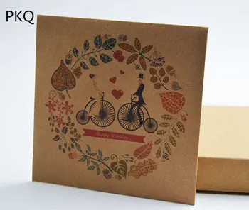 

50pcs CD Paper bag Kraft Paper CD Sleeves Discs DVD Packaging Bag Box CD Case Cover Envelope Invitation letter For Wedding Party