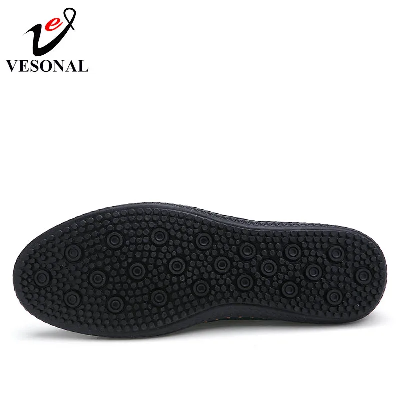 VESONAL/Летняя дышащая мягкая мужская обувь из натуральной кожи с сеткой для мужчин; повседневная обувь для взрослых; качественный светильник; сетчатая обувь;