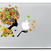 Цветная виниловая наклейка с изображением сказочных листьев для DIY Macbook Pro/Air 11 13 15 дюймов чехол для ноутбука Наклейка