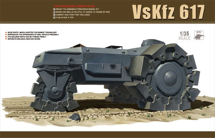 MENG SS001 1/35 масштаб немецкий VsKfz 617 MINENRAUMER пластиковая модель строительный комплект |