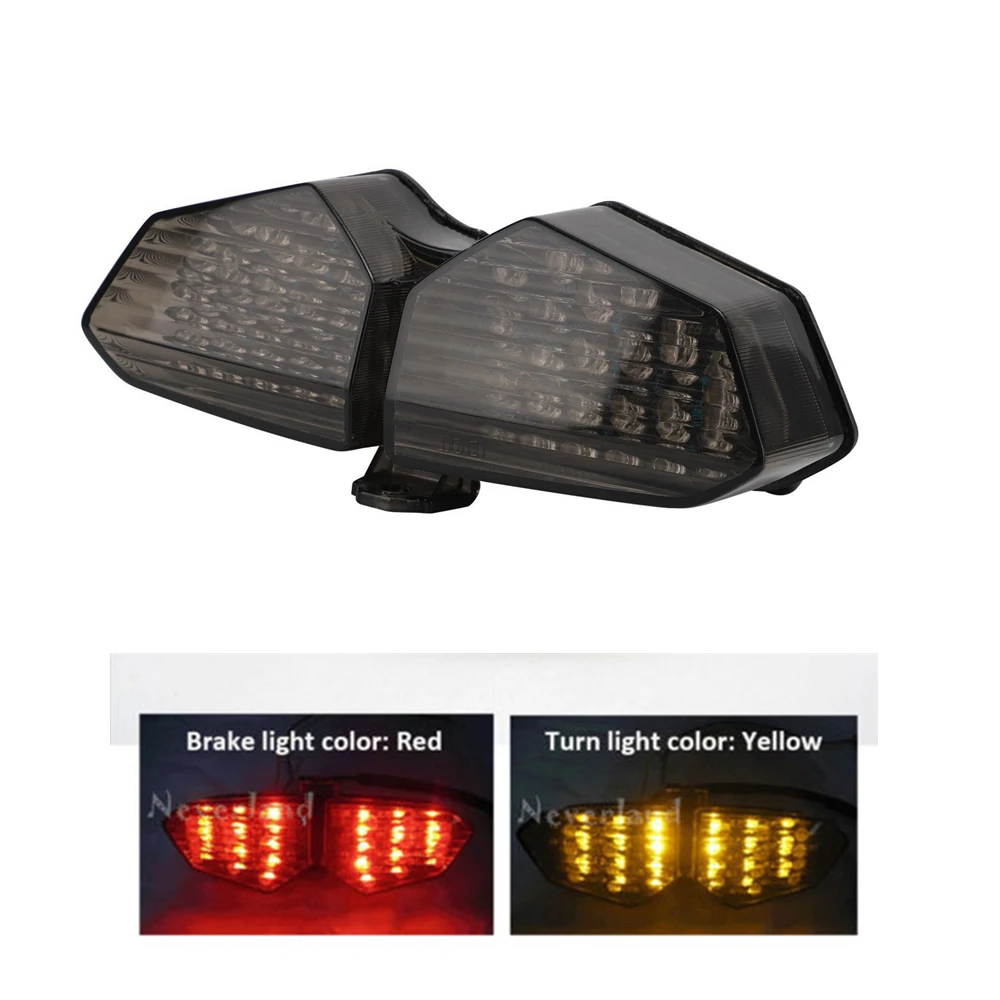 YAMAHA SMOKED INTEGRATED REAR TAIL LIGHT INDICATORS FITS YZF R6 2007 2008 2009