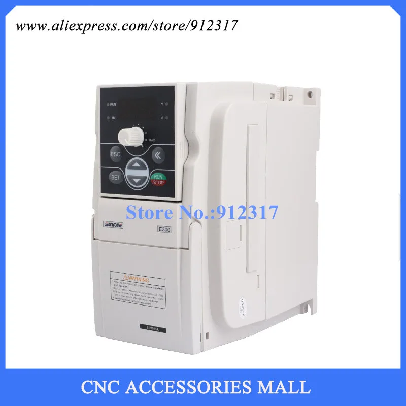 cnc router frequency inverter 5.5kw AC380V VFD Inverter E550-4T0055L 1000HZ sunfar frequency inverter for spindle motor