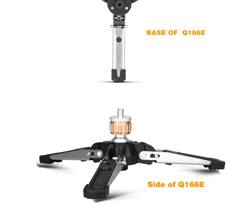 QZSD Q166E Универсальный мини штатив монопод база настольная видео подставка может быть оснащен штативной головкой