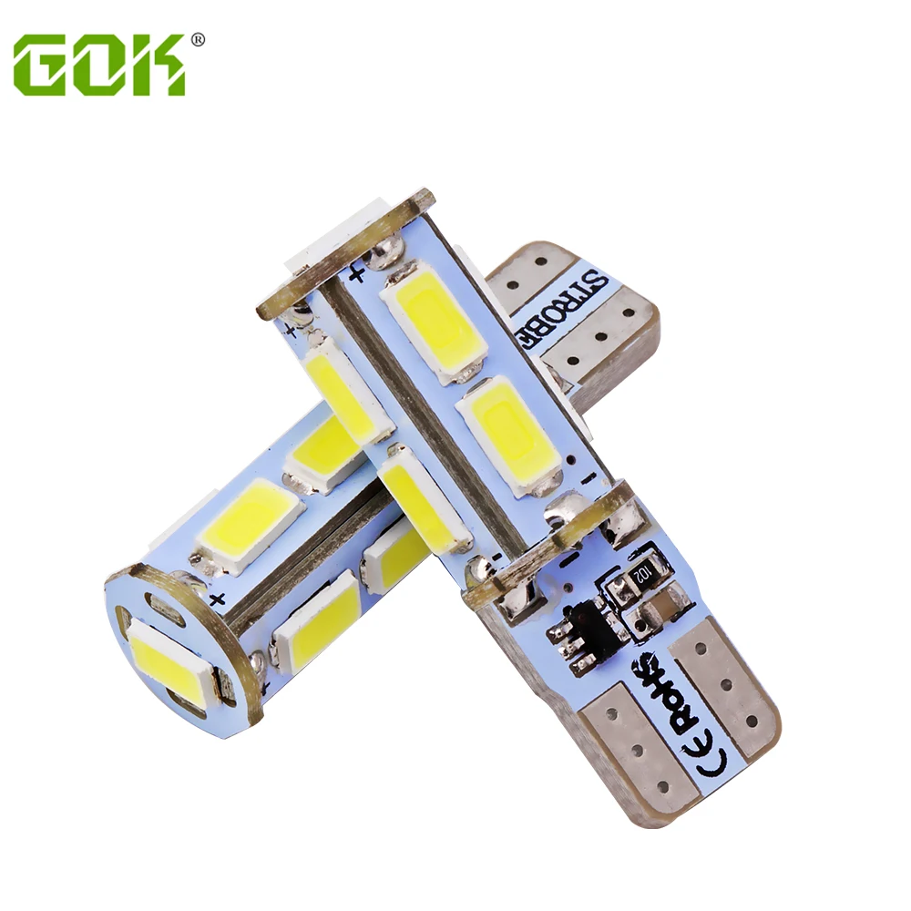 2 шт./лот T10 светодиодная стробоскопическая вспышка W5W 9SMD led 5630 5730 t10 9LED стойкий