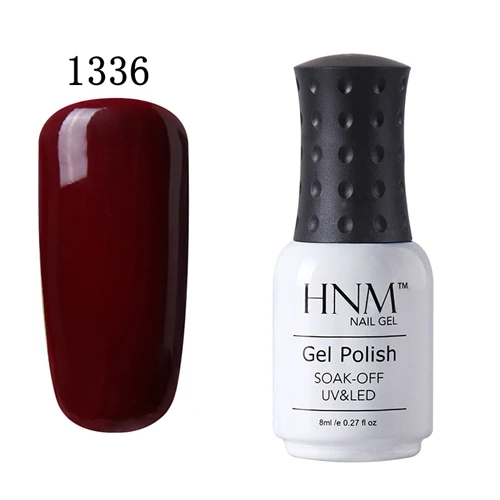 HNM 8 мл, чистый цвет, лак для ногтей, краска, гель лак, замачиваемый, Гель-лак для ногтей, гибридный лак, тиснение, сделай сам, основа, грунтовка, эмаль - Цвет: 1336